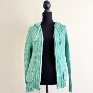 Old Navy Zip-Up moss Knitted Sweater – Size Large